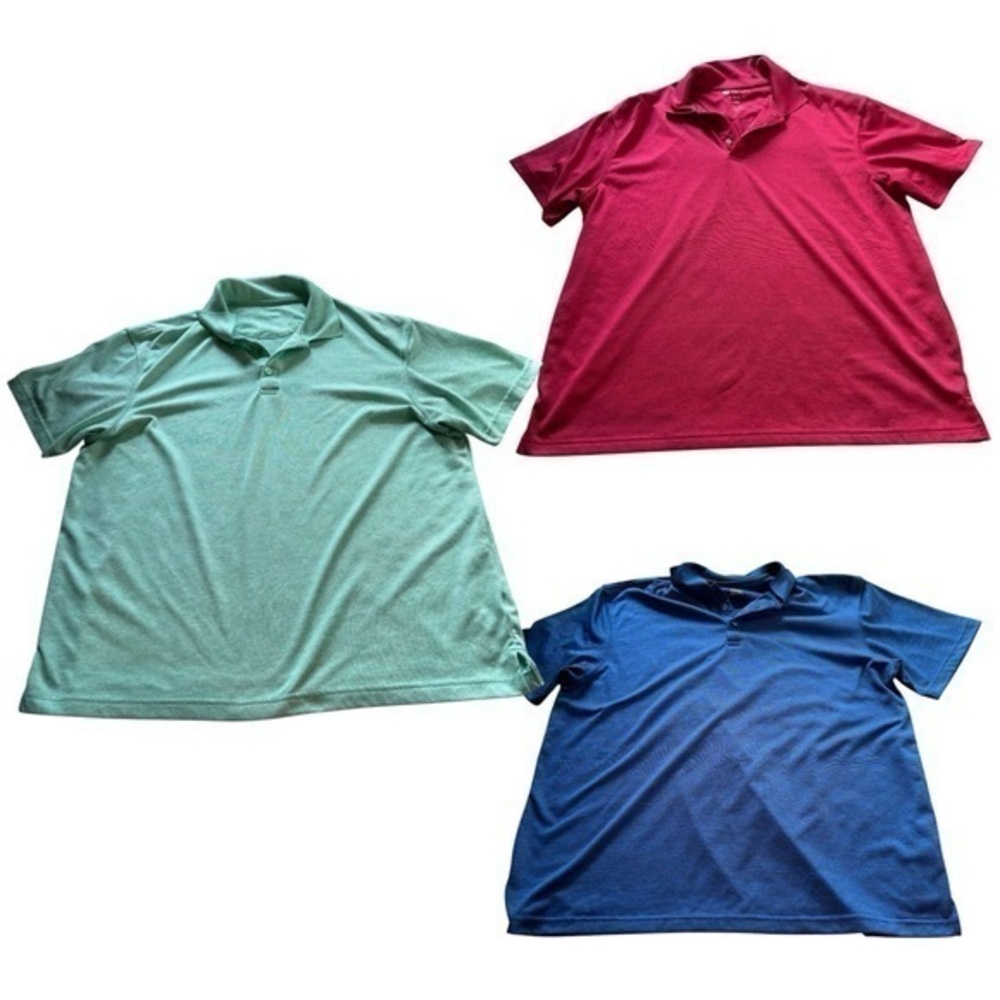 Men’s Haggar light weight polo golf shirt bundle in different colors